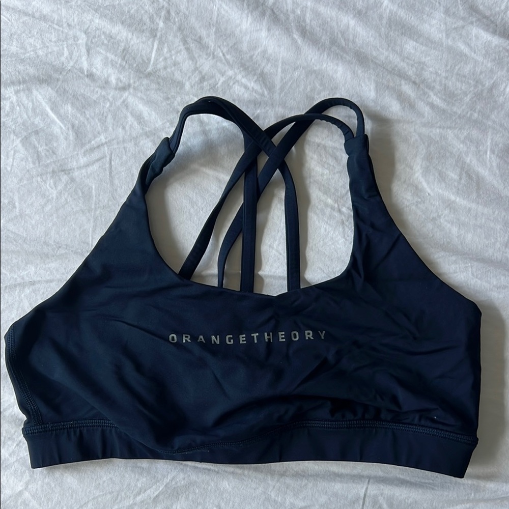 Orangetheory x Lululemon Women's Black Energy Sports Bra